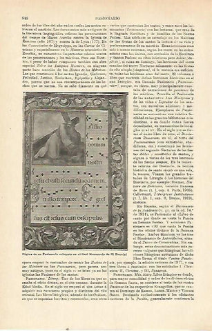 LAMINA ESPASA 23419: Pasionario de El Escorial