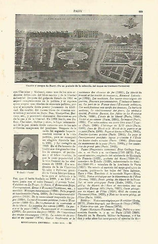 LAMINA ESPASA 23424: Castillo y parque de Passy