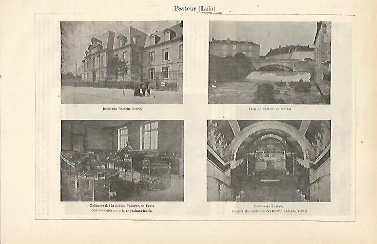 LAMINA ESPASA 23428: Casa tumba y gabinete de L. Pasteur