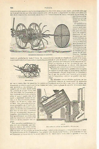LAMINA ESPASA 23441: Arrancadora mecanica de tuberculos