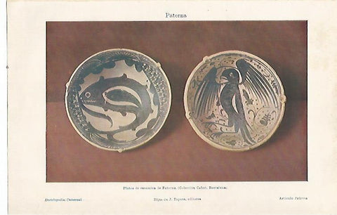 LAMINA ESPASA 23445: Platos de ceramica de Paterna Valencia