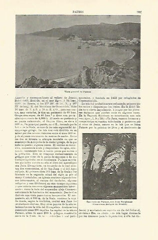 LAMINA ESPASA 23451: Vista general de Patmos