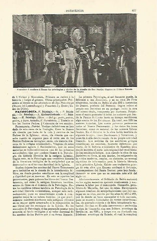 LAMINA ESPASA 23459: Francisco I confiere a Rosso los privilegios y titulos de la Abadia de San Martin por Patrois