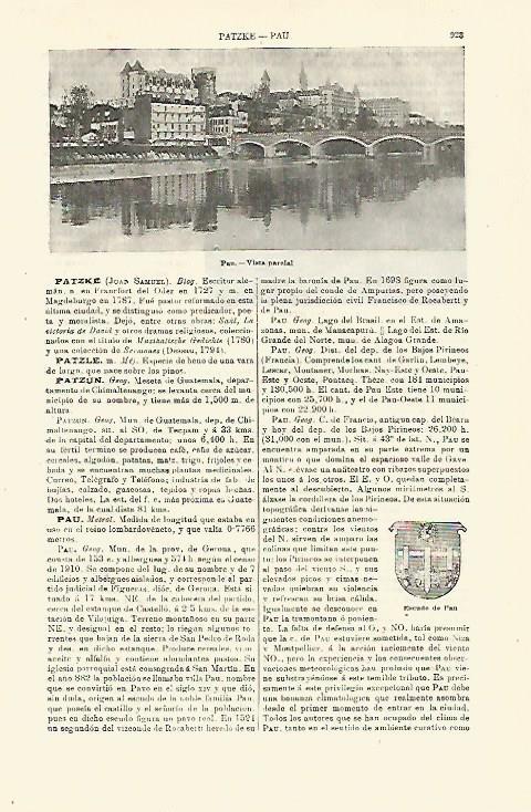 LAMINA ESPASA 23461: Vista parcial de Pau