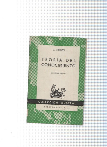 coleccion Austral numero 107: Teoria del conocimiento