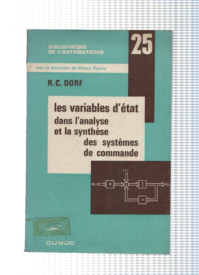Bibliotheque de l automaticien num. 25: Les variables d ett dans l analyse et la synthese des systemes de commande