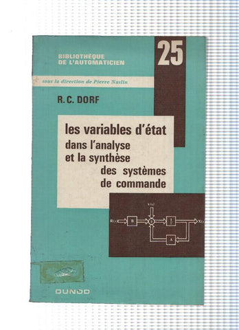 Bibliotheque de l automaticien num. 25: Les variables d ett dans l analyse et la synthese des systemes de commande