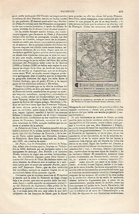 LAMINA ESPASA 23479: Palmerin de Inglaterra