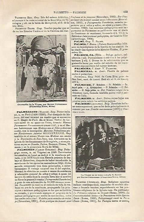 LAMINA ESPASA 23480: Coronacion de la Virgen por Palmezzano