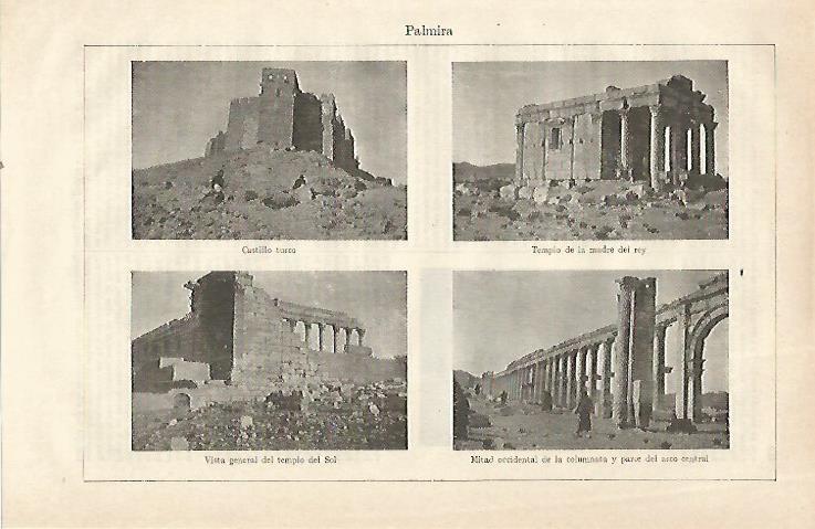 LAMINA ESPASA 23488: Vistas de Palmira en Siria