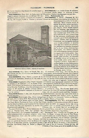 LAMINA ESPASA 23498: Iglesia de San Juan en Palombara Sabina (Italia)