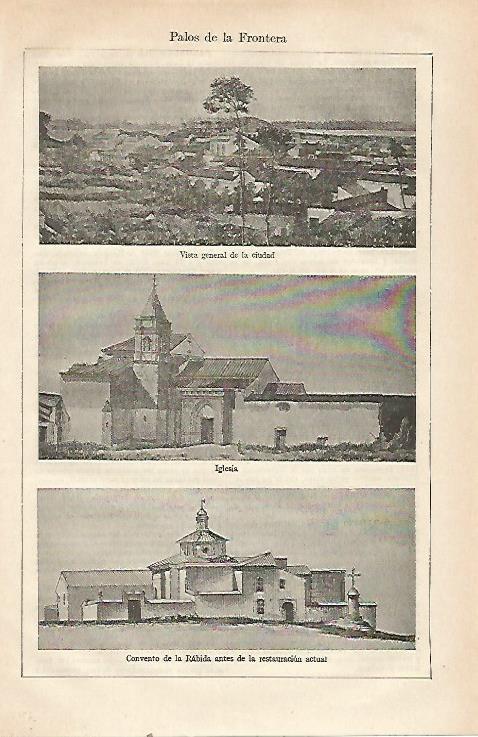 LAMINA ESPASA 23499: Vistas de Palos de la Frontera