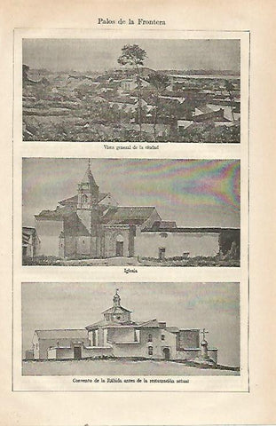 LAMINA ESPASA 23499: Vistas de Palos de la Frontera