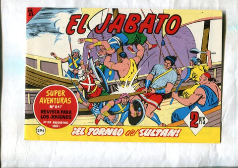 El Jabato facsimil numero 294: El torneo del sultan  (interior cubierta propaganda de MILO de la firma Nestle)