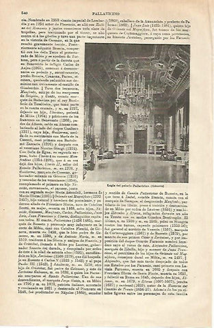 LAMINA ESPASA 23504: Logia del Palacio Pallavicino en Genova