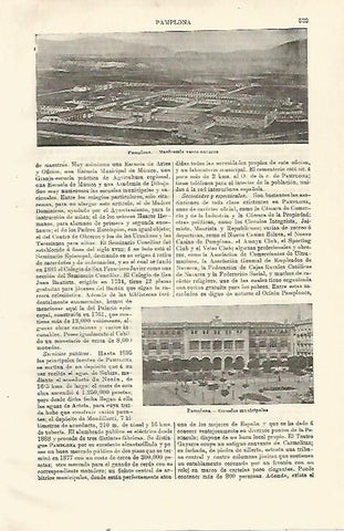 LAMINA ESPASA 23516: Manicomio vasco navarro de Pamplona