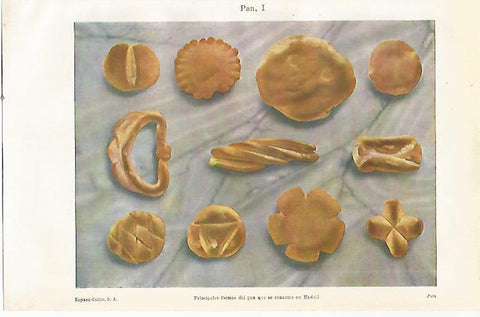 LAMINA ESPASA 23521: Tipos de pan de Madrid