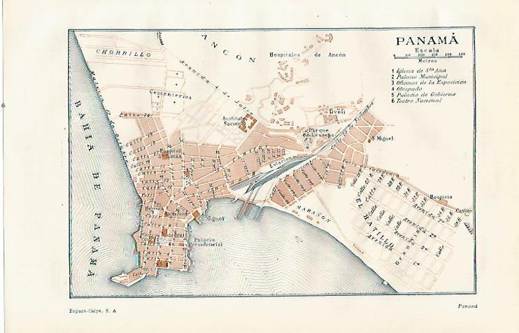 LAMINA ESPASA 23540: Plano de Panama