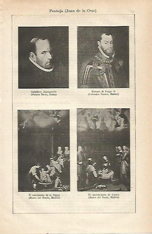 LAMINA ESPASA 23570: Retratos por Juan de la Cruz Pantoja