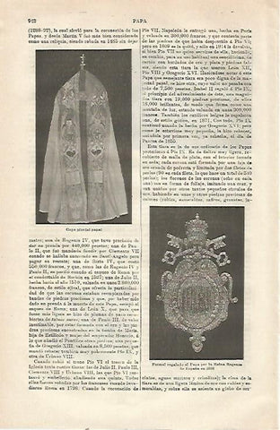 LAMINA ESPASA 23573: Capa pluvial del Papa