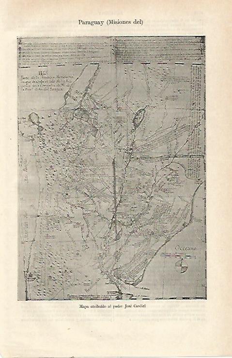 LAMINA ESPASA 23610: Misiones del Paraguay