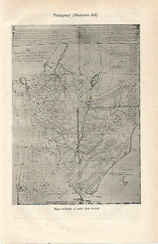 LAMINA ESPASA 23610: Misiones del Paraguay