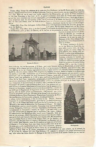 LAMINA ESPASA 23634: Puerta de Hierro en El Pardo