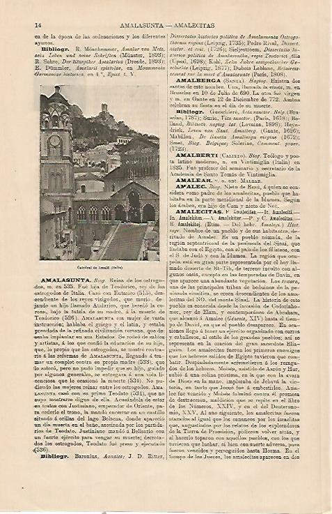LAMINA ESPASA 23644: Catedral de Amalfi en Italia