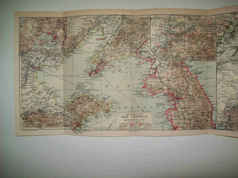 LAMINA ESPASA 23648: Mapa de las regiones del Mar Amarillo