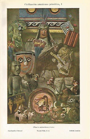 LAMINA ESPASA 23678: Civilizacion americana primitiva
