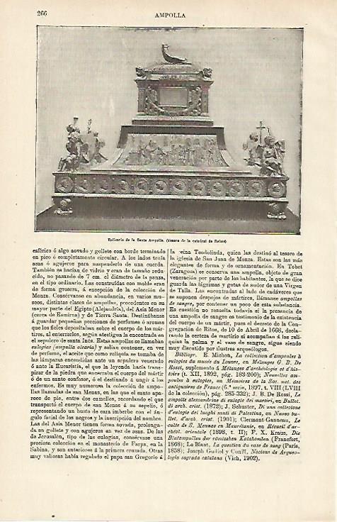 LAMINA ESPASA 23704: Relicario de la Santa Ampolla