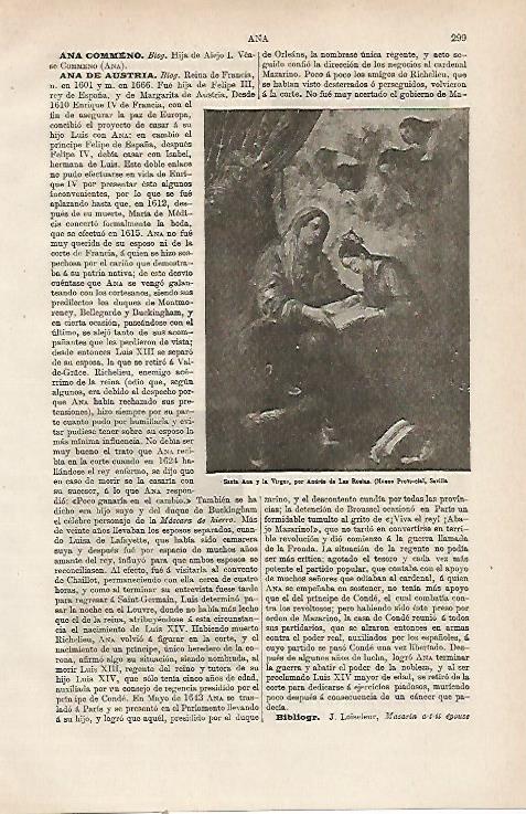 LAMINA ESPASA 23717: Santa Ana y la Virgen por Andres de Las Ruelas