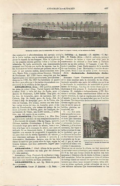 LAMINA ESPASA 23744: Andamios para construccion de un vapor