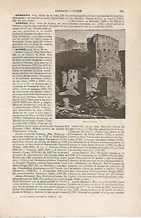 LAMINA ESPASA 23757: Ruinas de Andre