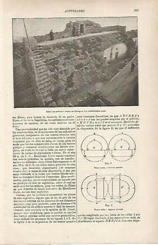 LAMINA ESPASA 23772: Ruinas del anfiteatro de Tarragona