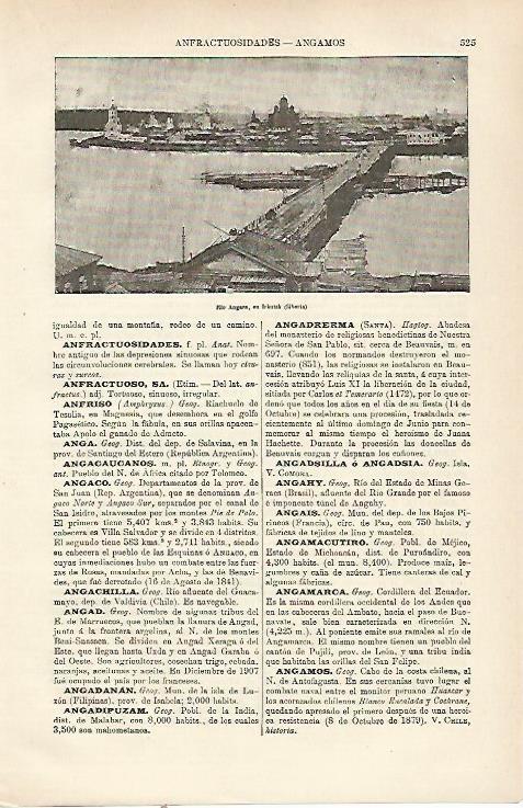 LAMINA ESPASA 23780: Rio Angara en Siberia