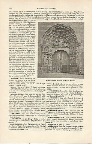 LAMINA ESPASA 23788: Catedral de San Mauricio en Angers