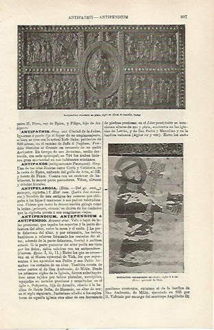 LAMINA ESPASA 23834: Antipedium de plata