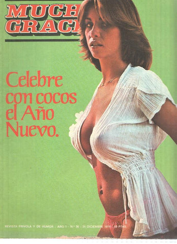 Revista: MUCHAS GRACIAS, Año1, Numero 36: Celebre con Cocos el Año Nuevo (31 Diciembre 1976)
