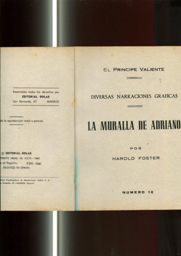 serie Sepia: El Principe Valiente numero 12: La muralla de Adriano