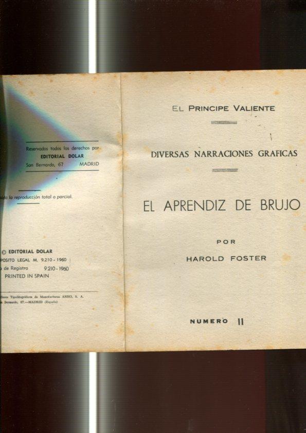 serie Sepia: El Principe Valiente numero 11: El aprendiz de brujo