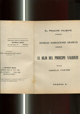 serie Sepia: El Principe Valiente numero 08: El hijo del principe Valiente