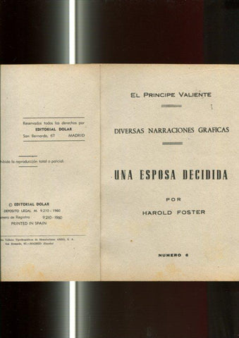 serie Sepia: El Principe Valiente numero 06: Una esposa decidida