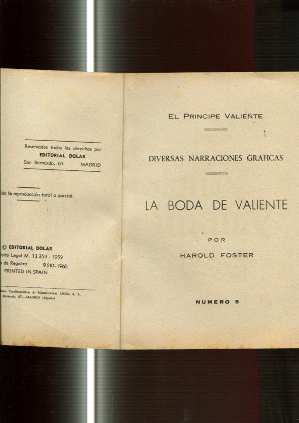 serie Sepia: El Principe Valiente numero 05: La boda de Valiente