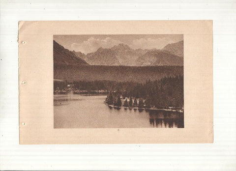 Ceskoslovenske Statni Drahy: Vysoke Tatry: lamina numerada 05: Lac de Strba