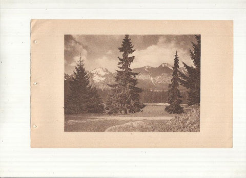 Ceskoslovenske Statni Drahy: Vysoke Tatry: lamina numerada 07: Nouveau lac de Strba