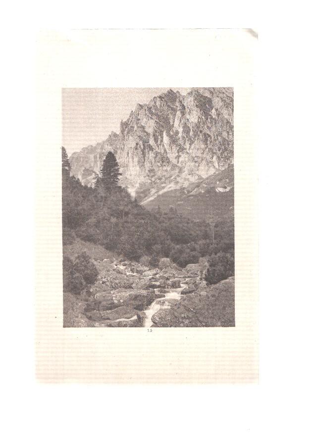 Ceskoslovenske Statni Drahy: Vysoke Tatry: lamina numerada 13: Dans la vallee de Studena Voda