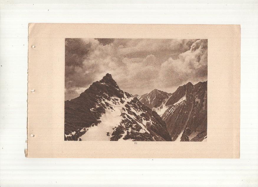 Ceskoslovenske Statni Drahy: Vysoke Tatry: lamina numerada 19: Kopky, patria et predna Veza