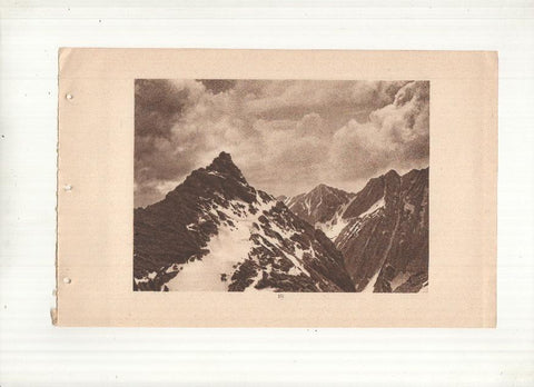 Ceskoslovenske Statni Drahy: Vysoke Tatry: lamina numerada 19: Kopky, patria et predna Veza