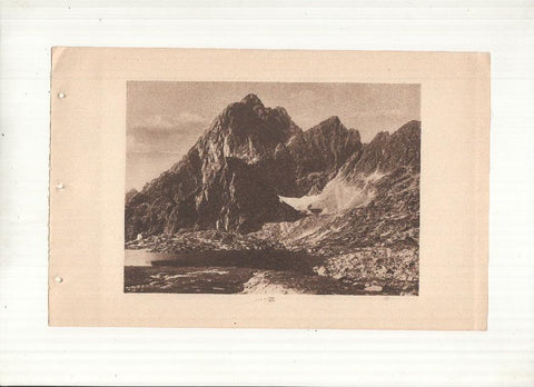 Ceskoslovenske Statni Drahy: Vysoke Tatry: lamina numerada 20: Aux cinq lacs de Spis